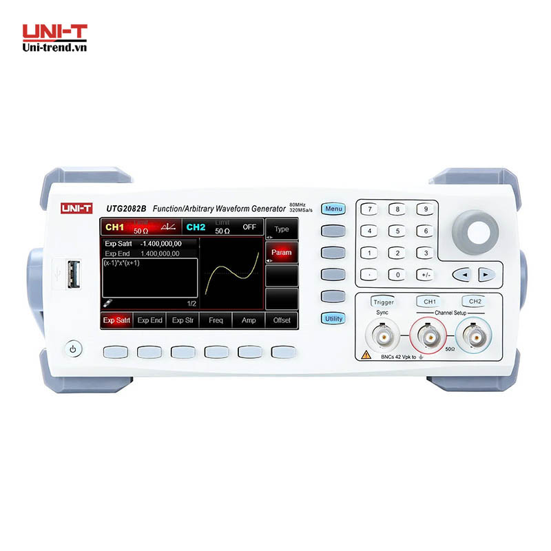 Máy phát xung UNI-T UTG2082B (80MHz, 320MS/s, 16Mpts, 2CH)