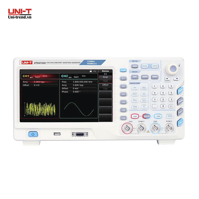 Máy phát xung UNI-T UTG4122A (120MHz, 500MS/s, 32Mpts, 2CH)