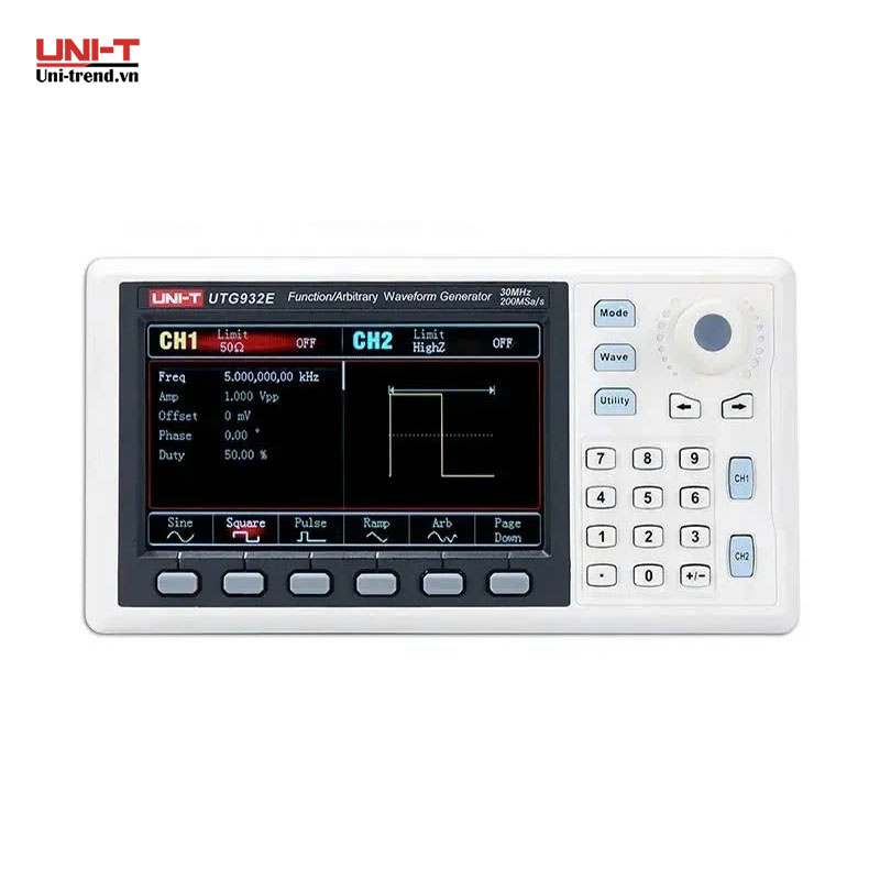 Máy phát xung UNI-T UTG932E (30MHz, 200MS/s, 2CH)