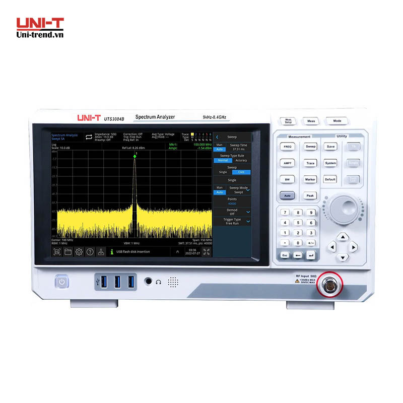 Máy phân tích phổ UNI-T UTS3084B (9kHz~8.4GHz)