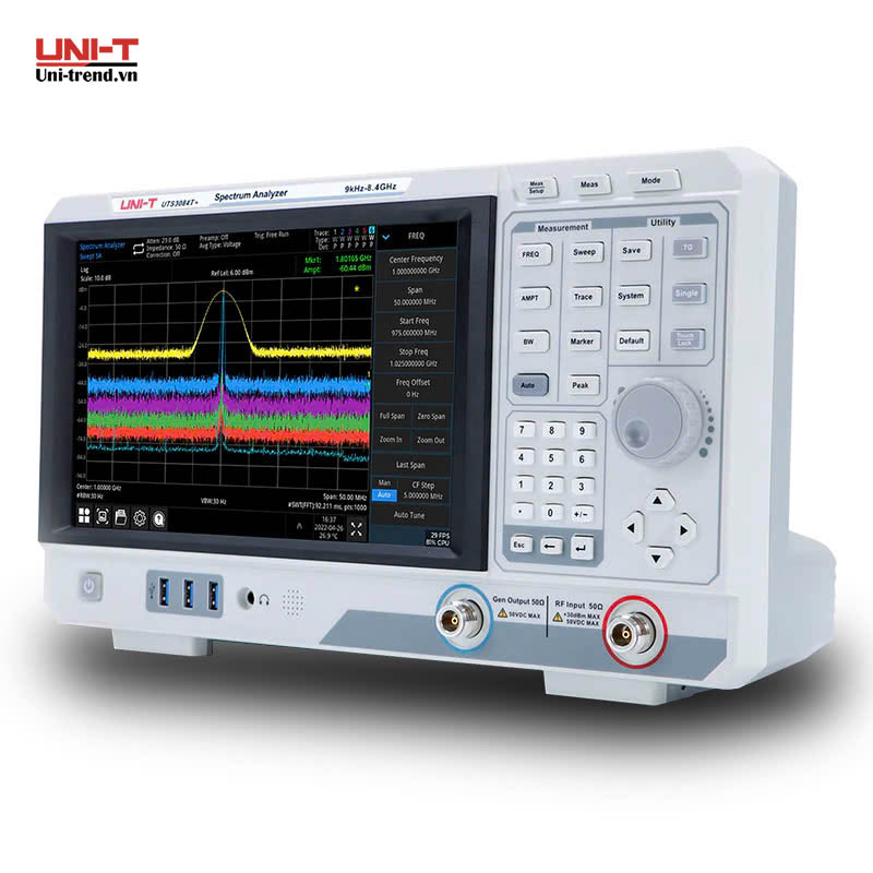 Máy phân tích phổ UNI-T UTS3084T+ (9kHz~8.4GHz)