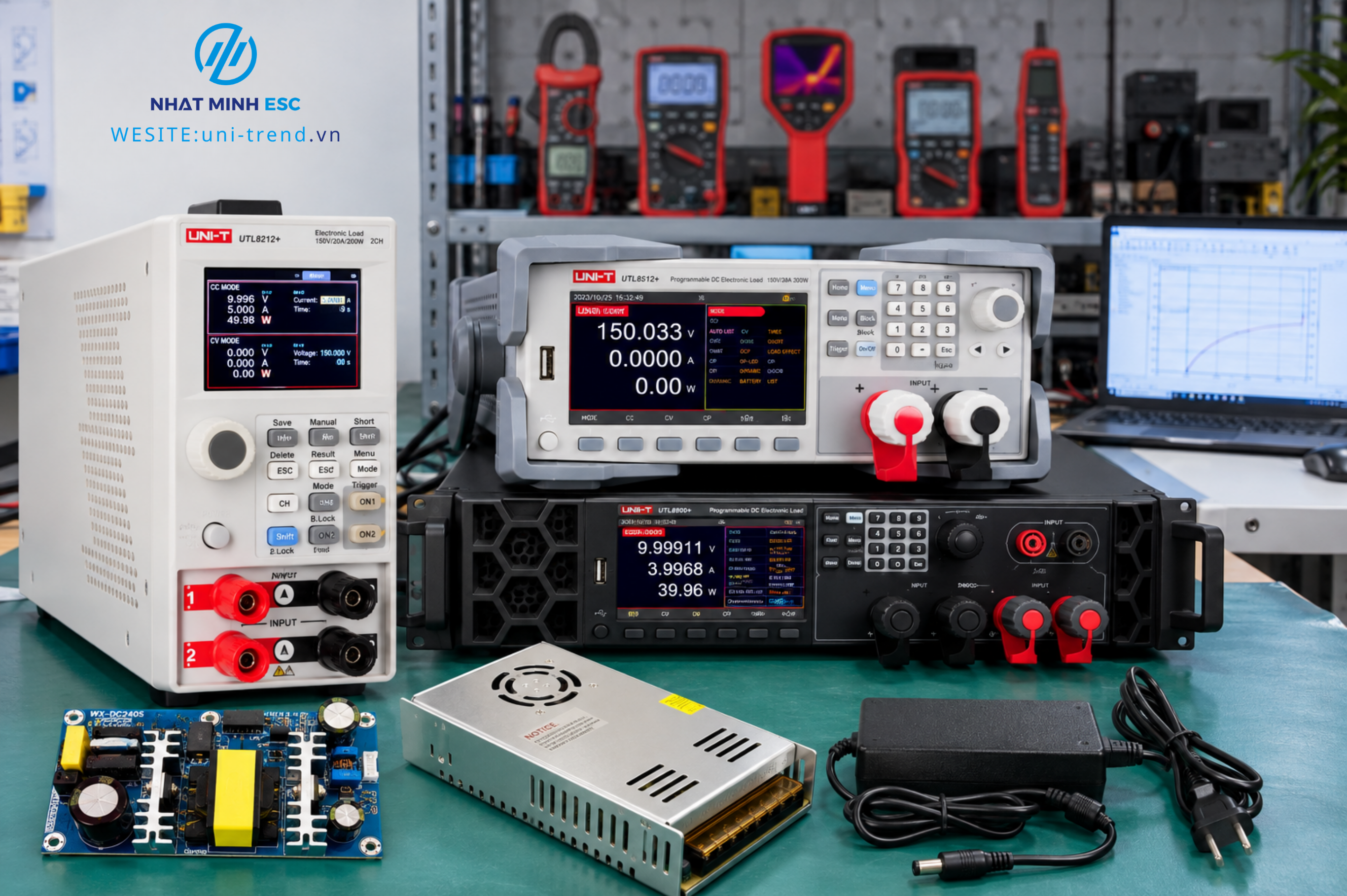 TẢI ĐIỆN TỬ DC UNI-T (DC ELECTRONIC LOAD) – THIẾT BỊ KÉO TẢI GIẢ CHÍNH HÃNG KIỂM TRA NGUỒN, PIN & ẮC QUY